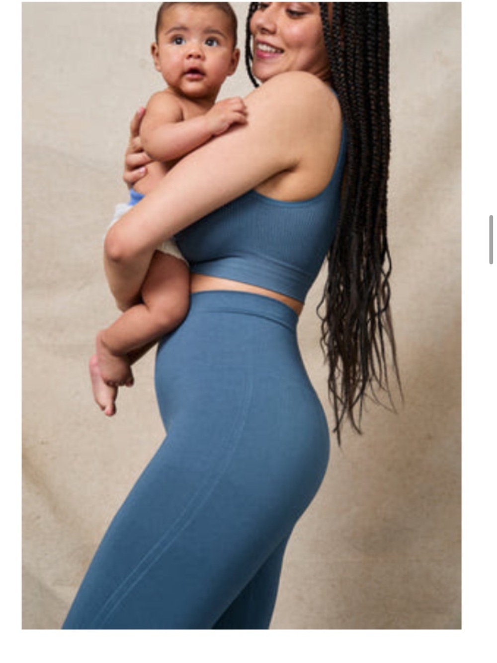 Blanqi Everyday Hipster Support Leggings, 2-Pair, L, Oil Blue & Navy, Postpartum